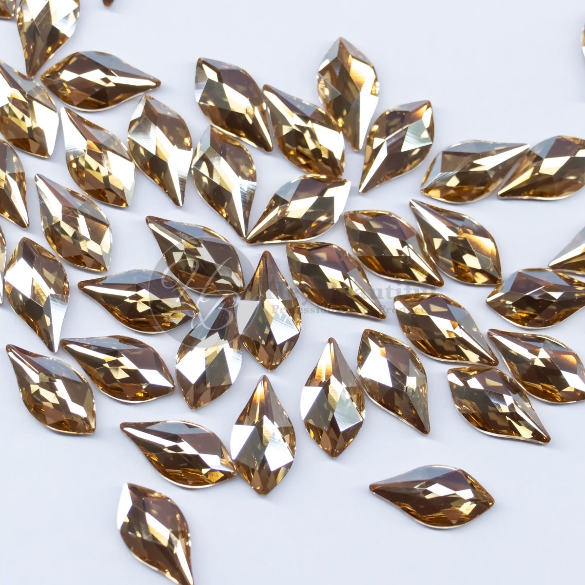 Flame | Golden Shadow | Serinity Rhinestones Non Hotfix - Hey Beautiful Nail Supplies