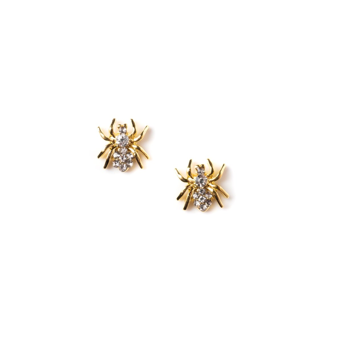 Gold W/ Crystal Spider Charm - Hey Beautiful Nail Supplies