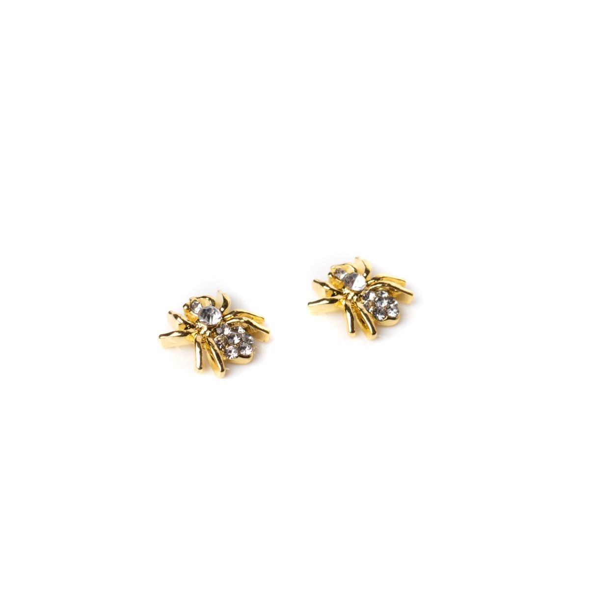 Gold W/ Crystal Spider Charm - Hey Beautiful Nail Supplies