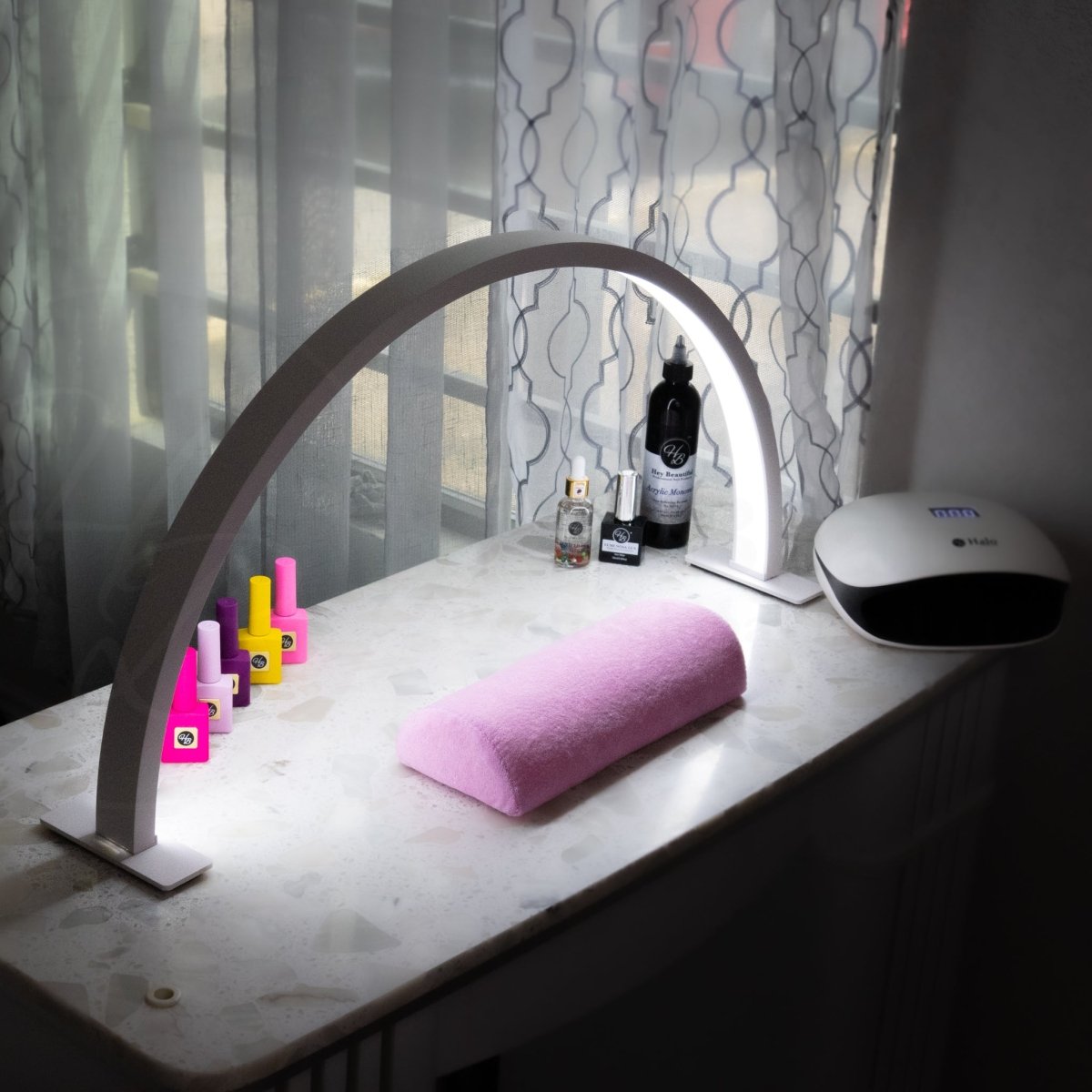 HalfMoon LED Tabel Nail Lamp (Model:2.1) - Hey Beautiful Nail Supplies