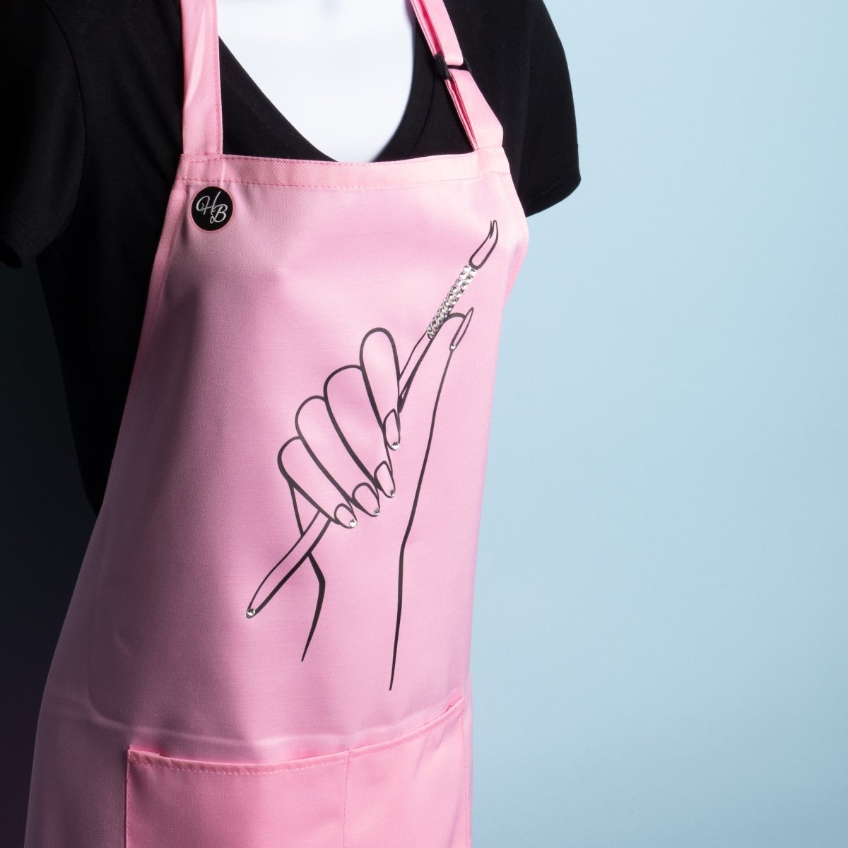 HB Pink Apron - Hey Beautiful Nail Supplies