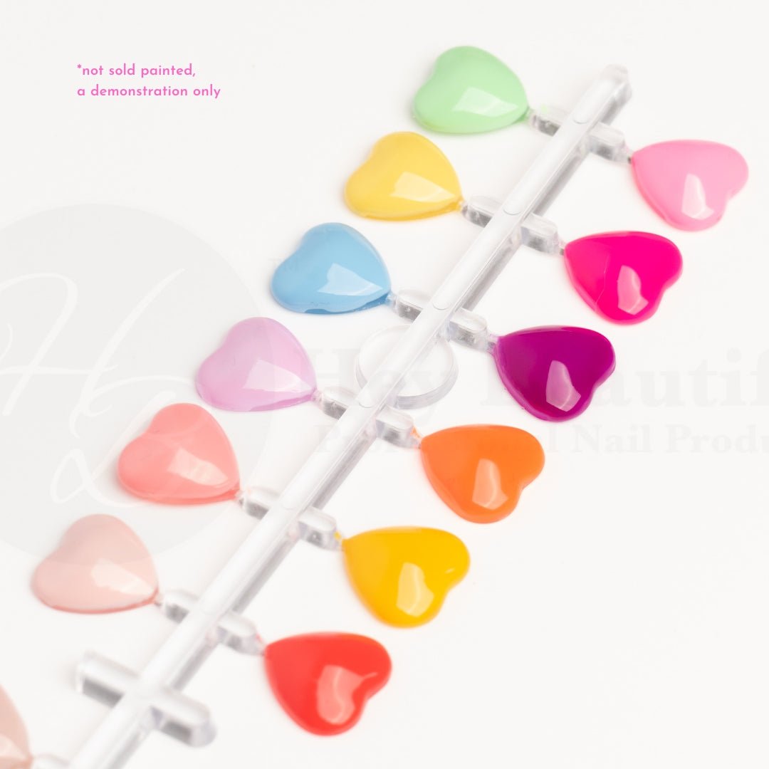 Heart Nail Art Display | 48pcs - Hey Beautiful Nail Supplies