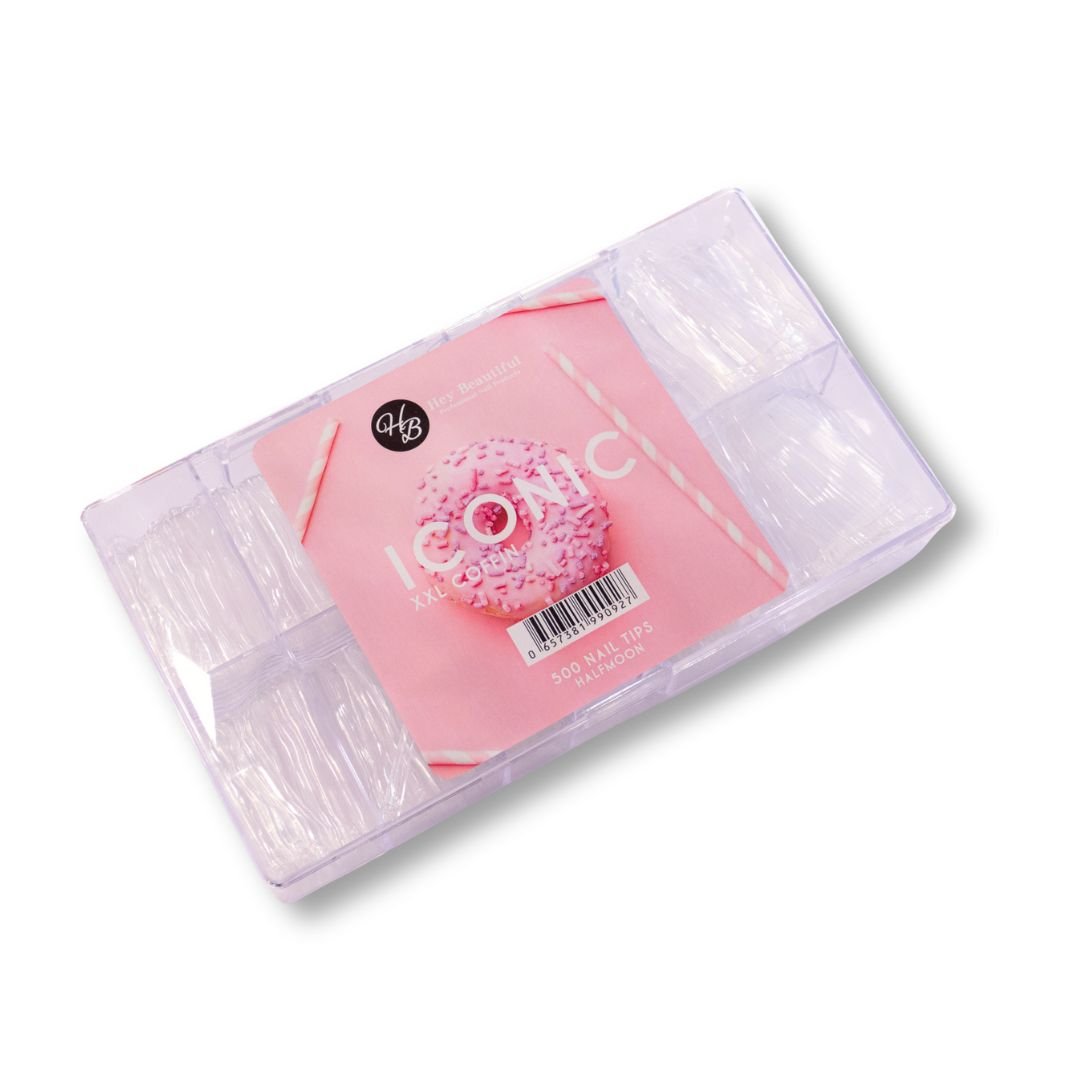 Iconic Nail Tips | No C - curved | XXL - Hey Beautiful Nail Supplies