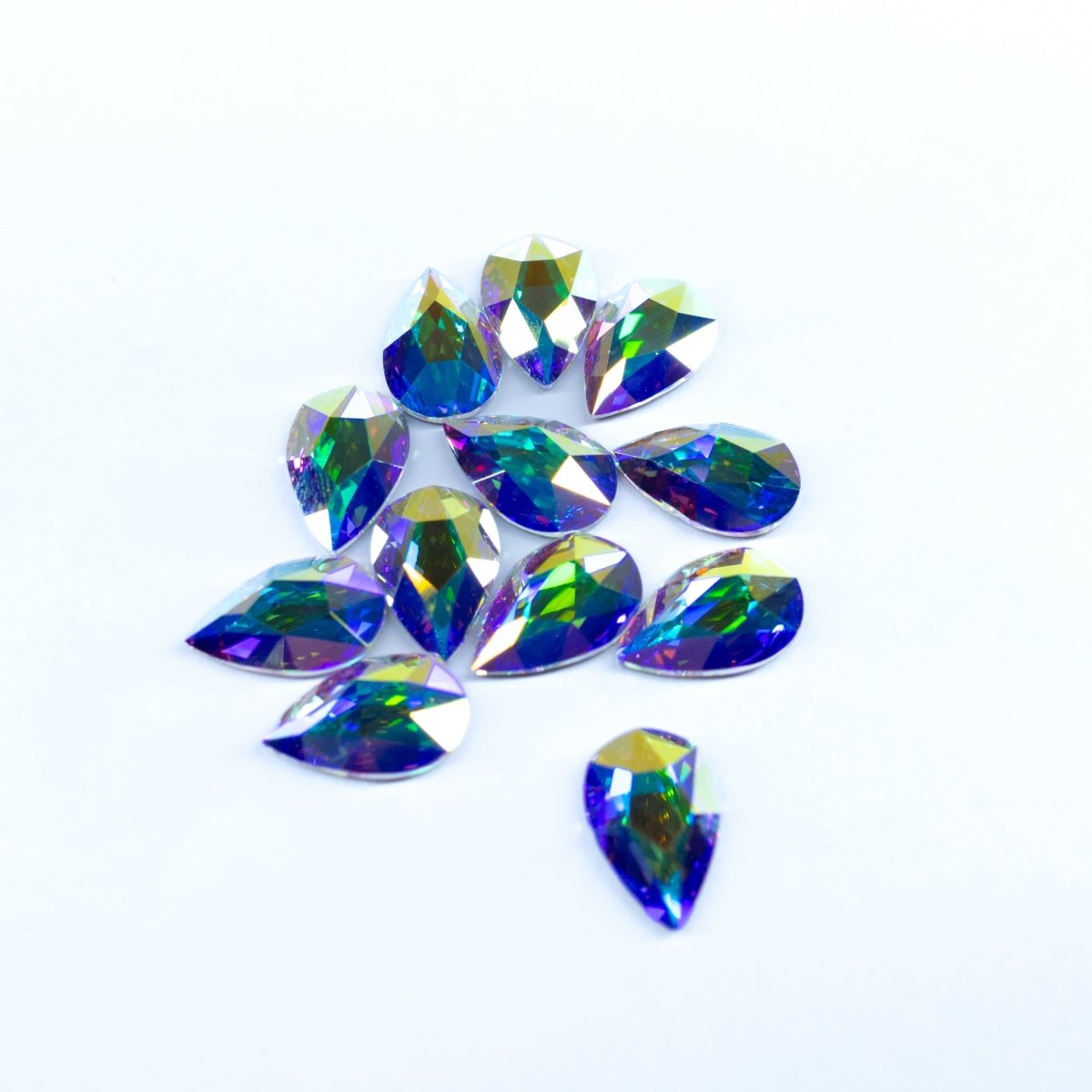 Pear | Crystal AB | Serinity Rhinestones Non Hotfix - Hey Beautiful Nail Supplies