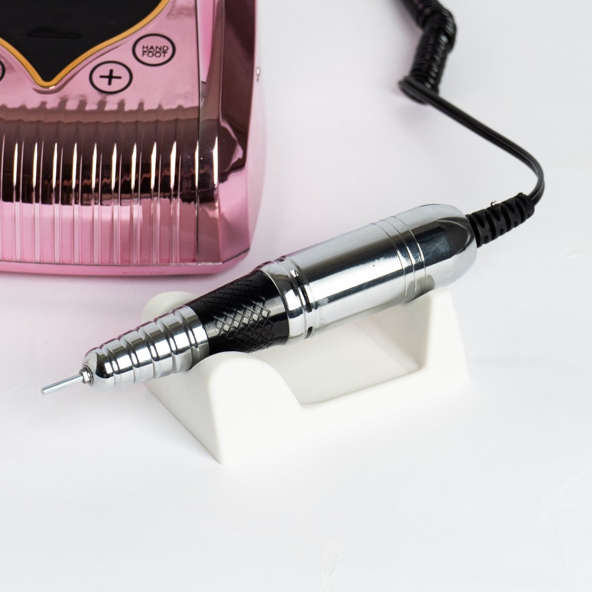 Pink Chrome Stationary Drill | 45k RPM - Hey Beautiful Nail Supplies