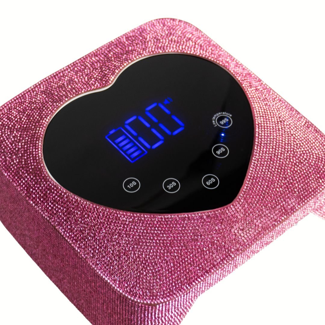 Pink Crystal Heart UV/LED Lamp | Fast Cure – Hey Beautiful