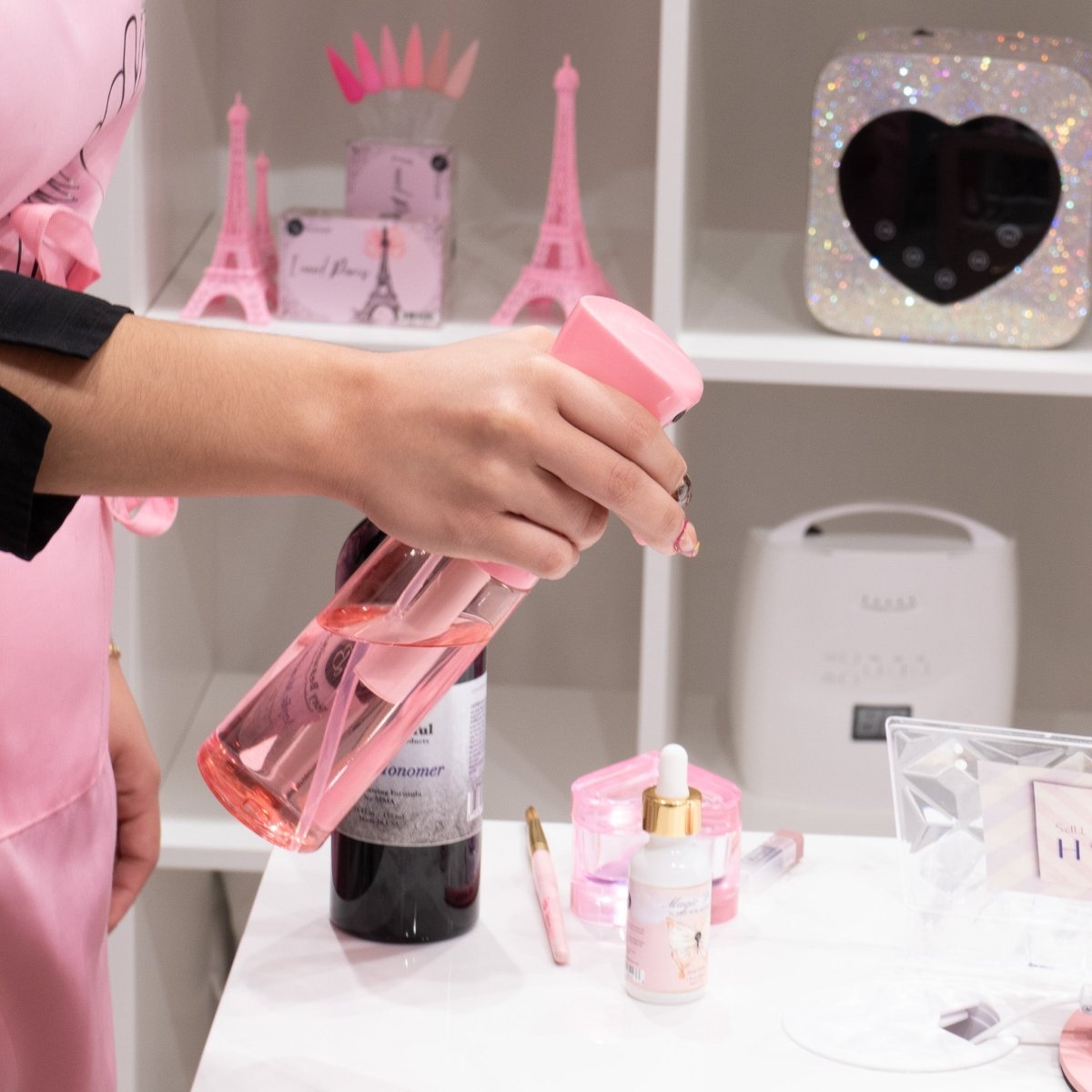 Pink Spray Bottle - Hey Beautiful Nail Supplies