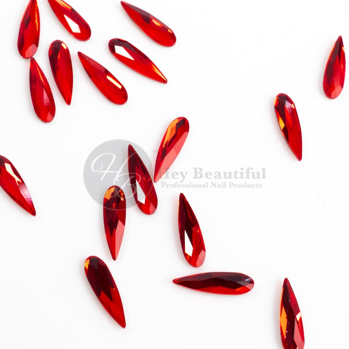 Raindrop | Light Siam | Serinity Rhinestones Non Hotfix - Hey Beautiful Nail Supplies