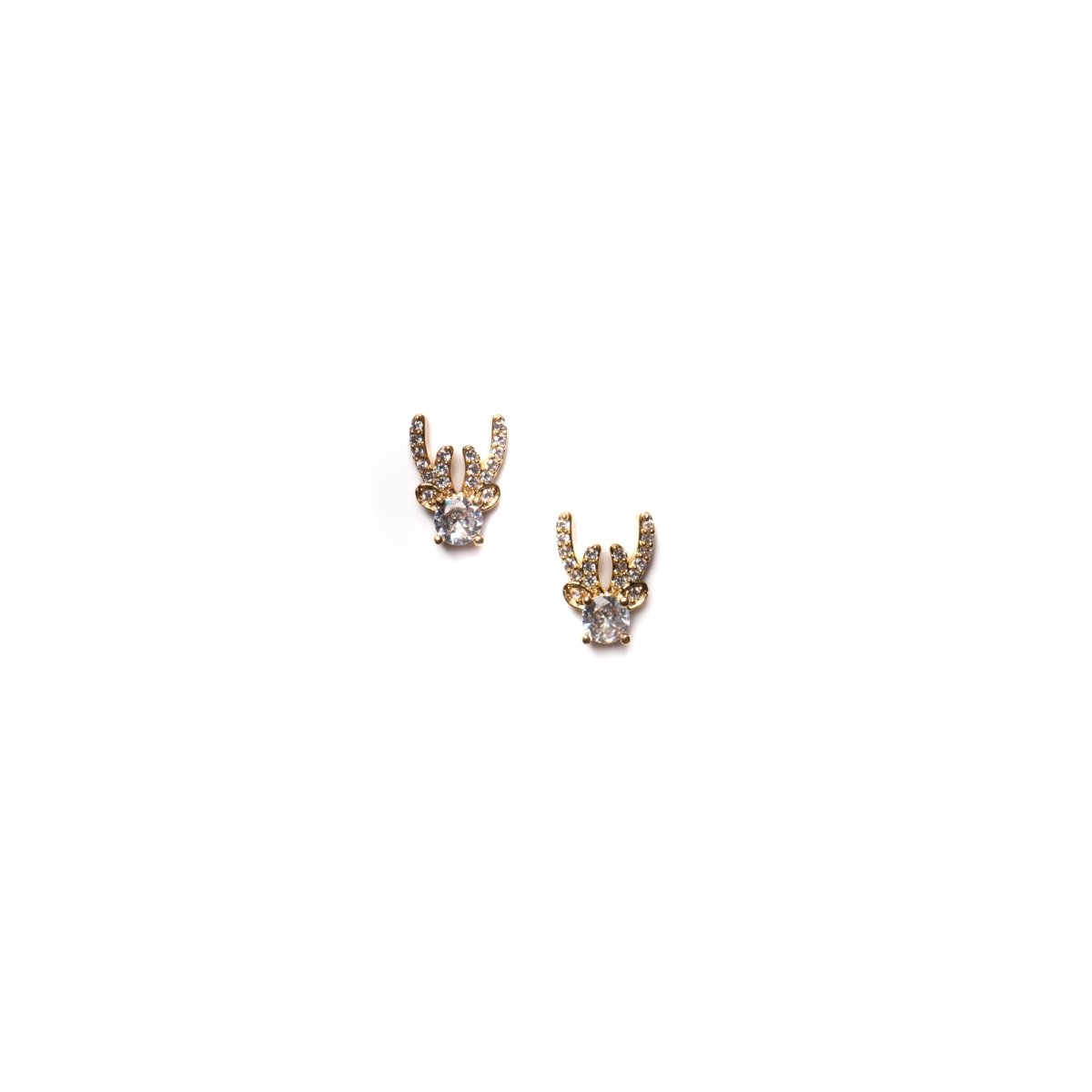 Reindeer Head w/ Crystal | Charms | #23 - Hey Beautiful Nail Supplies