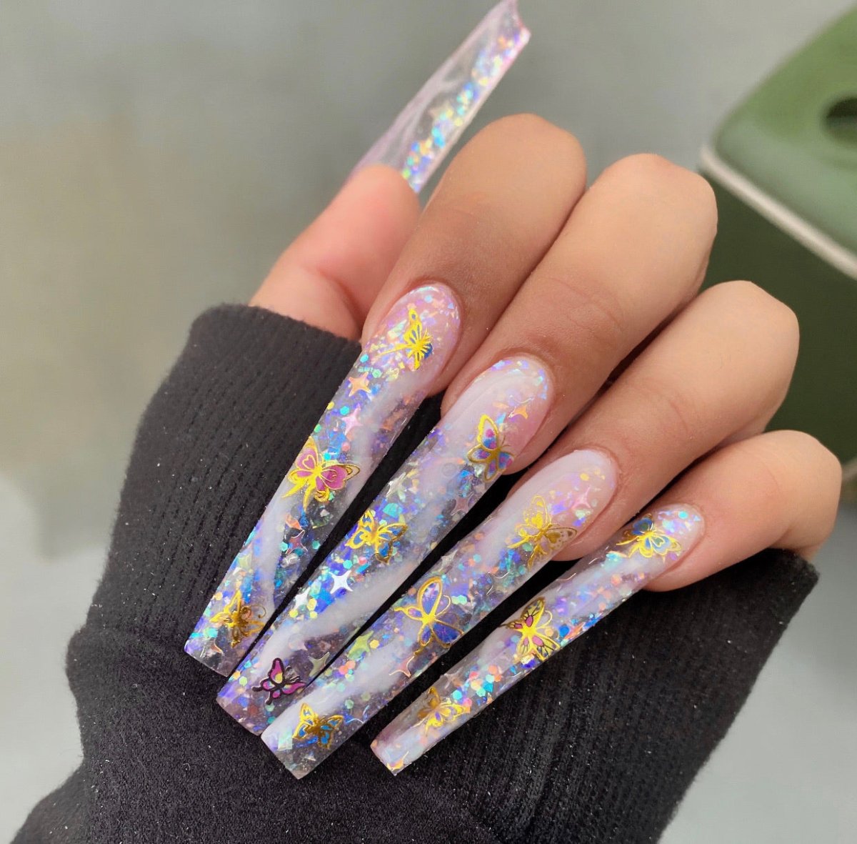 XL Stiletto Nail Tips 10 pcs - Hey Beautiful Nail Supplies