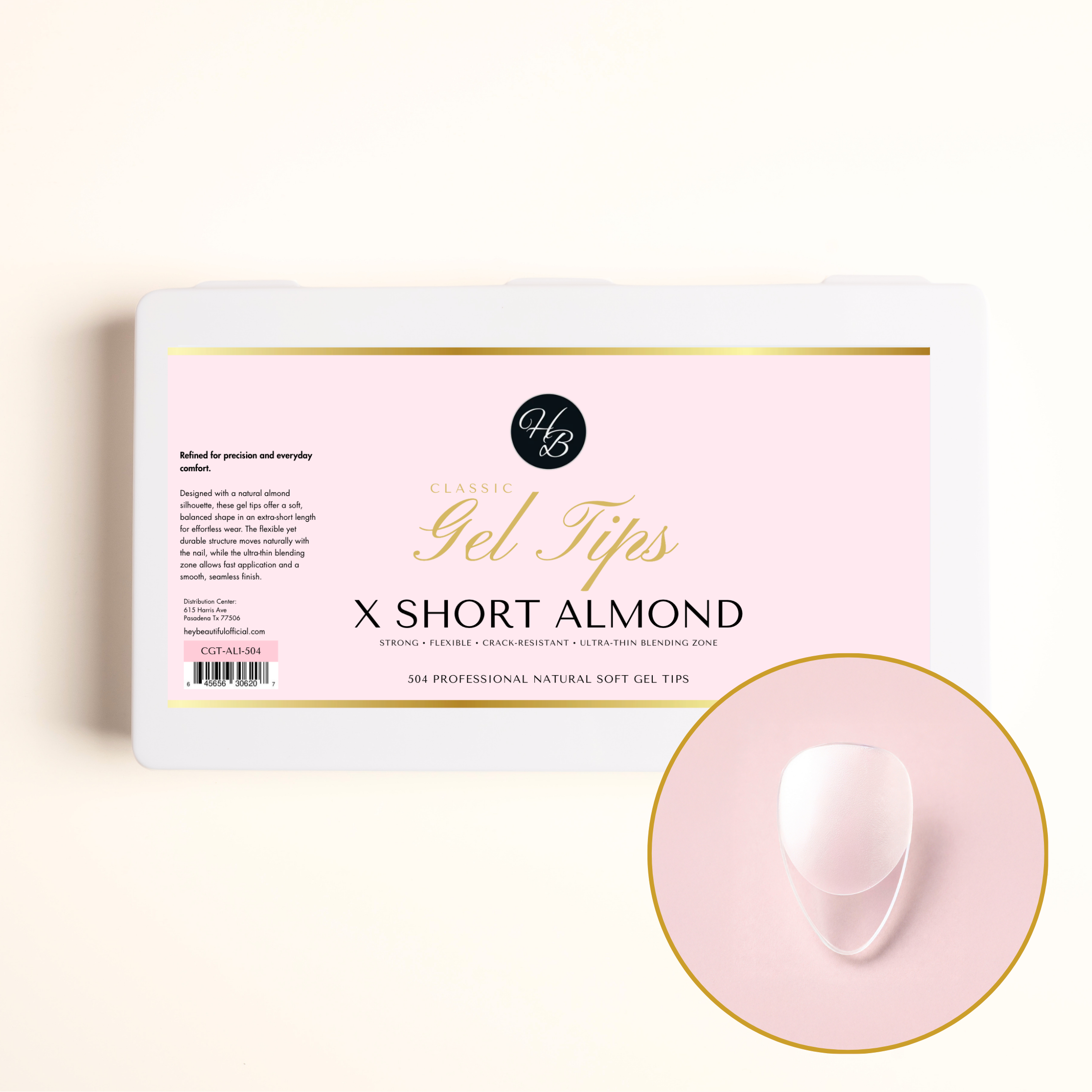 Classic Gel Tips | X Short Almond