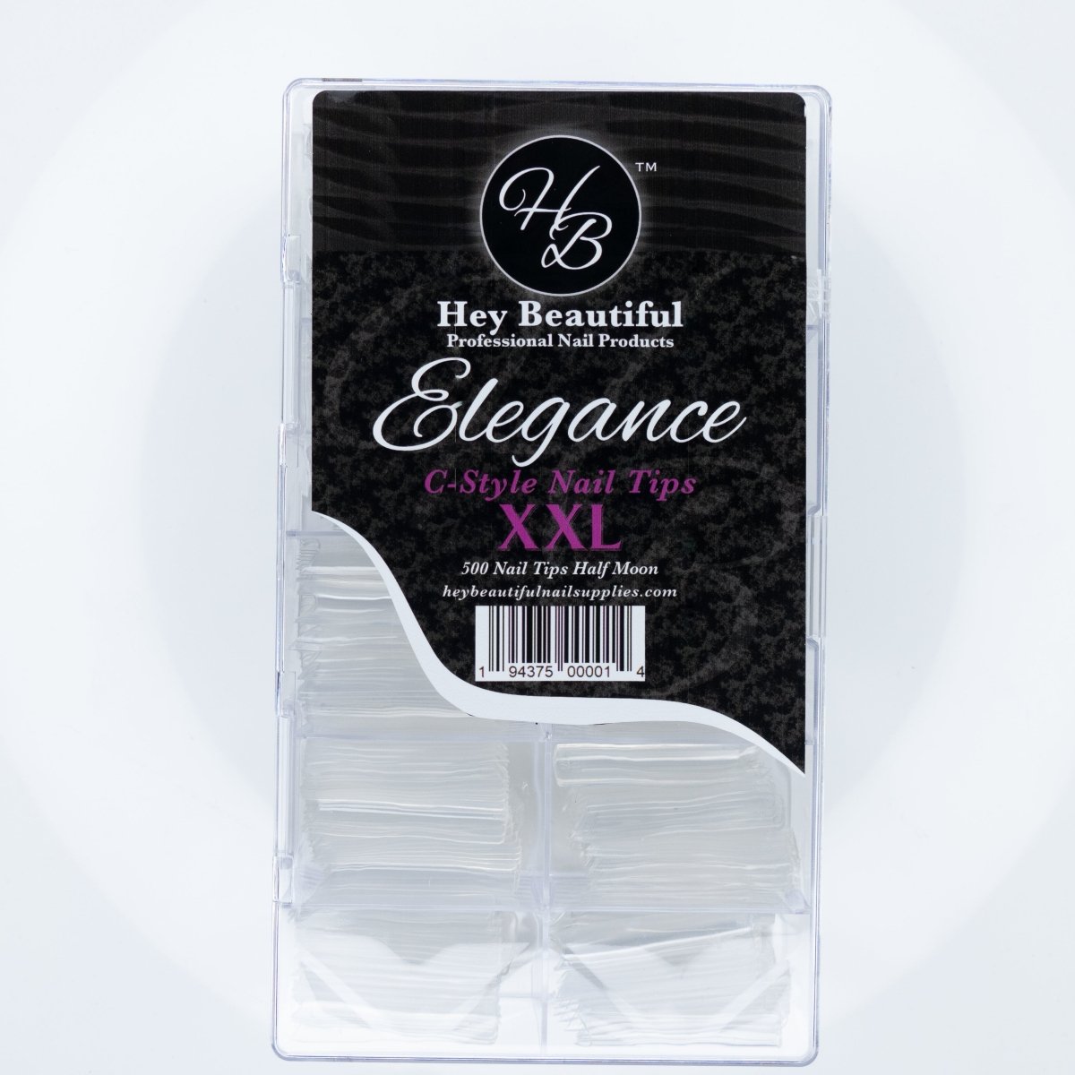 XXL C - Style Elegance Nail Tips - Hey Beautiful Nail Supplies